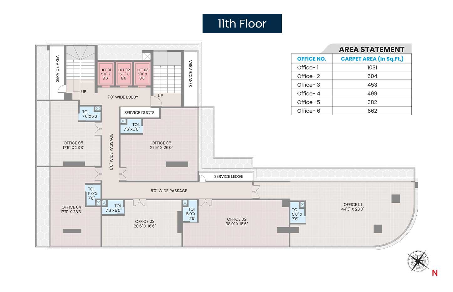 11th Floor Plan