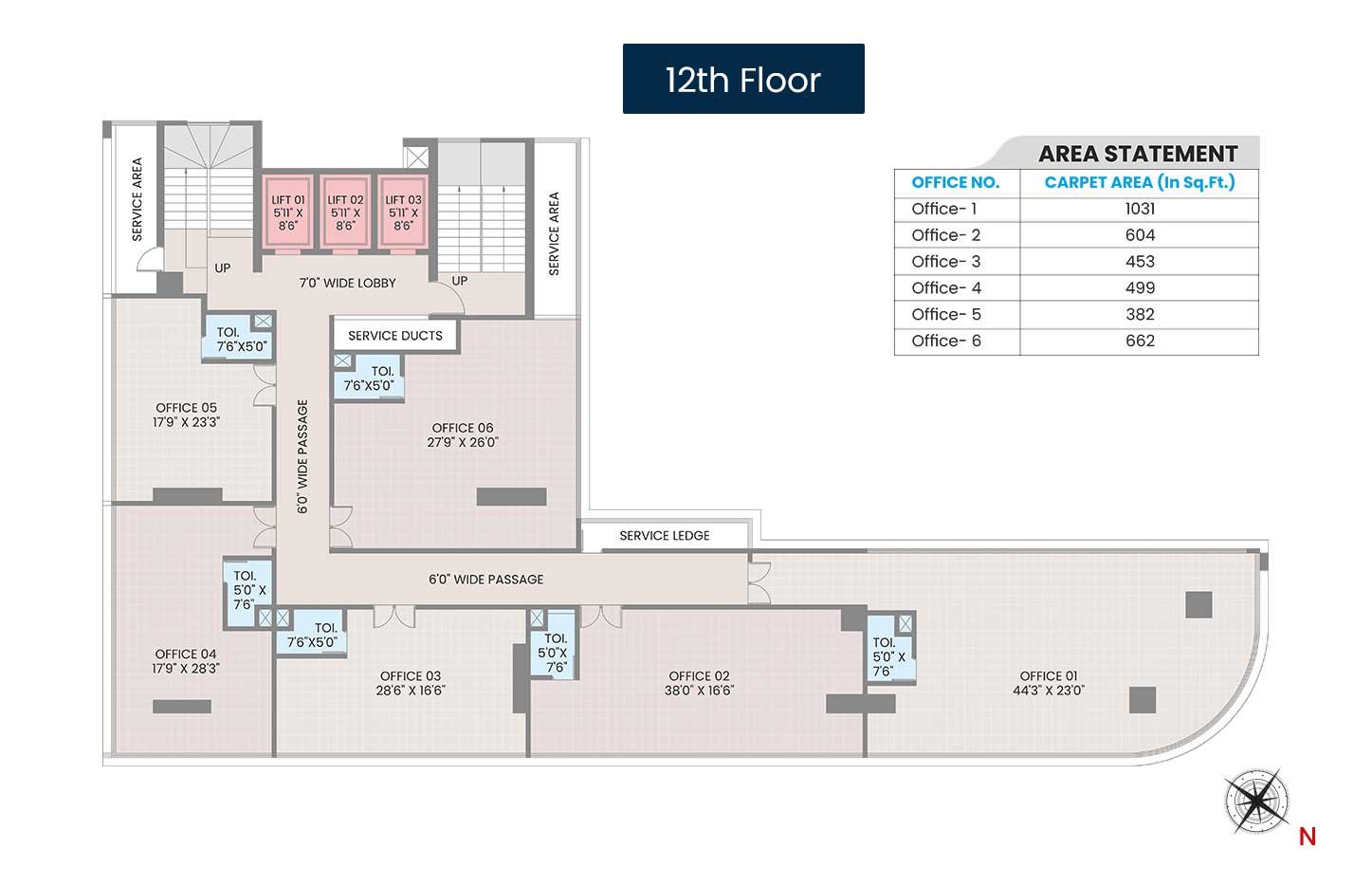 12th Floor Plan